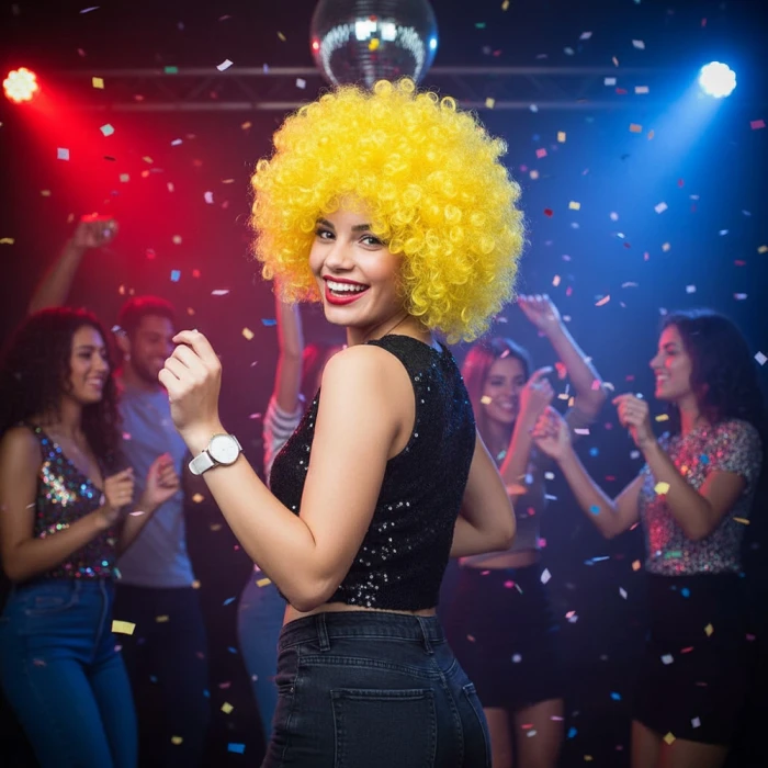 ieg™  Animasyon Parti Ve Palyaço Peruğu - Sarı