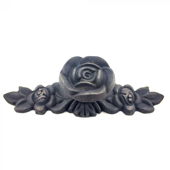 ieg™ Antika Tarz Dekoratif Pirinç Gül Düğme - 30x100 mm, Oksit