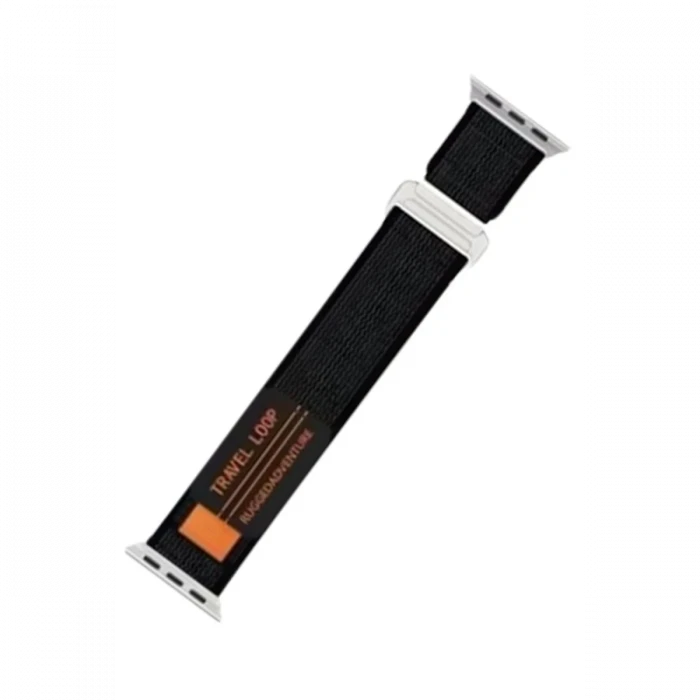 ieg™  Apple Watch 38mm Alice Kumaş Kordon - Siyah