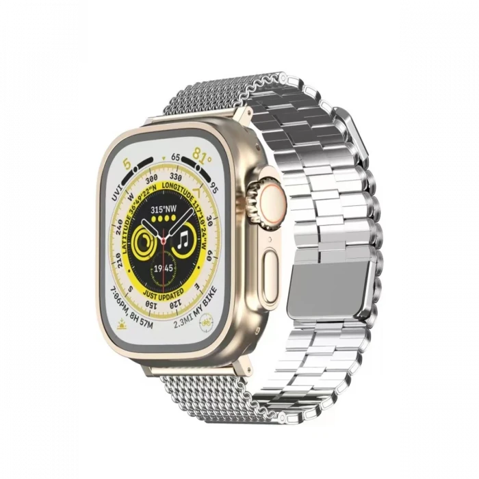 ieg™  Apple Watch 38mm Ascend Metal Kordon - Gümüş