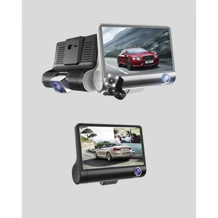ieg™ Araç Kamerası 3’lü Full Hd Dvr 1080p Gece Görüşlü Ve G-sensörlü