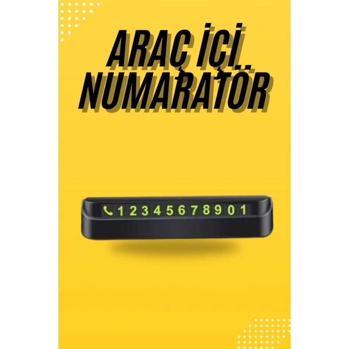 ieg™ Araç Park Numaratörü Tüm Araçlara Uyumlu Araba Numaralık
