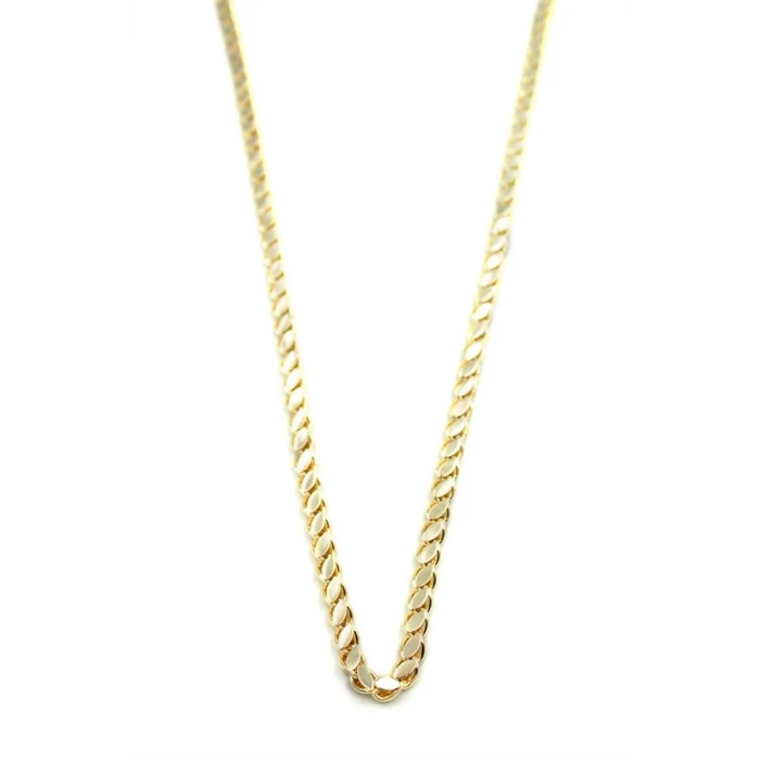 İEG Arpa Zincir Kolye-45 cm - Altın