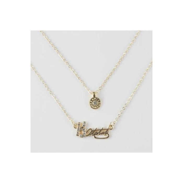 ieg™ Atatürk Figürlü İkili Kolye