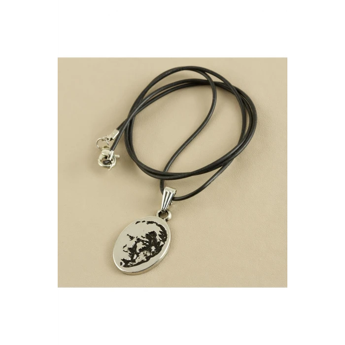 ieg™ Atatürk Metal Vinlex Deri Kolye