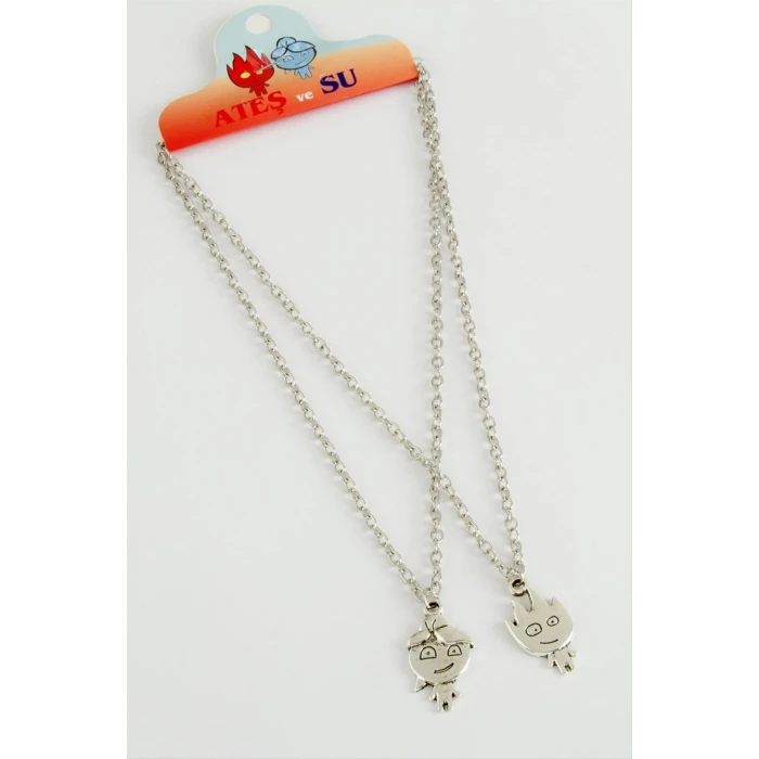 ieg™ Ateş ve Su 2li Metal Kolye