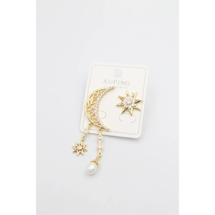 ieg™ Ay Yıldız Küpe - Altın