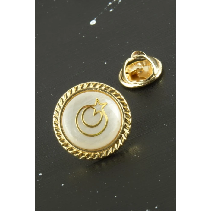 ieg™ Ay Yıldız Sedef Yaka Rozet