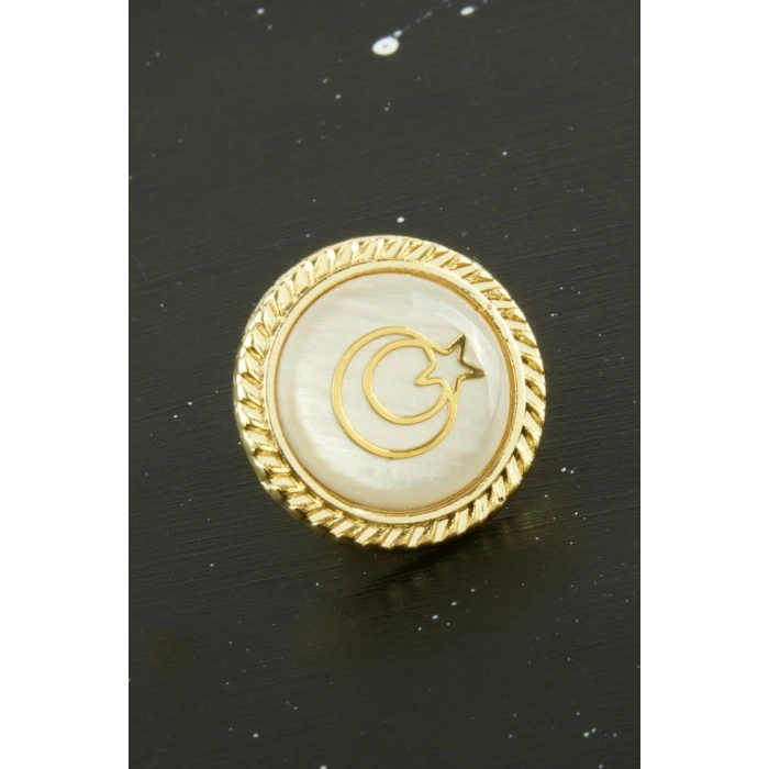 ieg™ Ay Yıldız Sedef Yaka Rozet