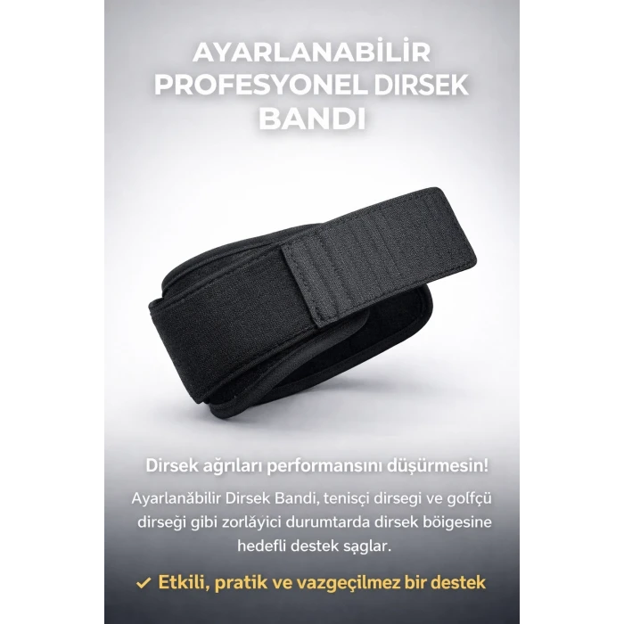 ieg™ Ayarlanabilir Profesyonel Dirsek Bandı – Tenisçi & Golfçü Dirseği İçin Güçlü Destek
