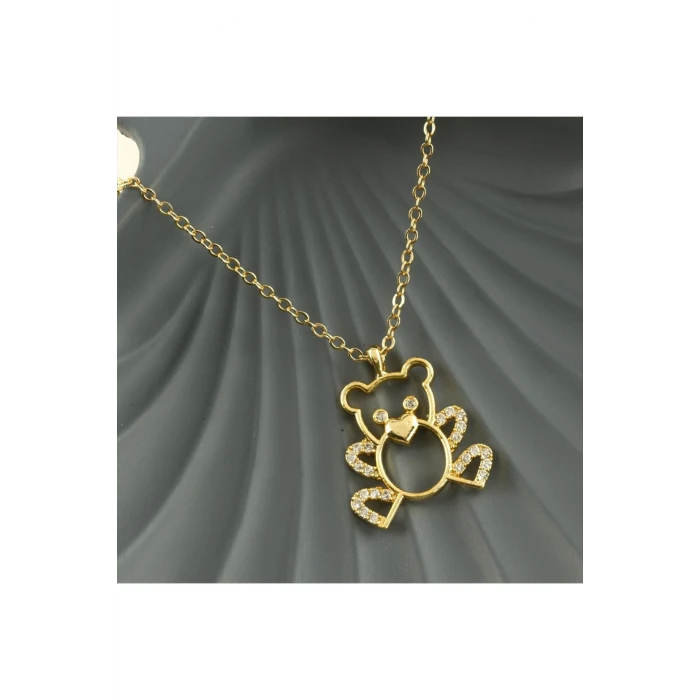 ieg™ Ayıcık Zirkon Taşlı Trend Kolye