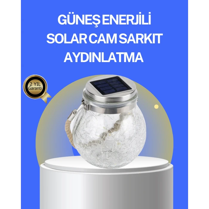 ieg™ Bahçe ve Teras İçin Solar Cam Sarkıt LED Aydınlatma