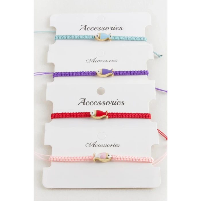 ieg™ Balık Mineli Makrome Örgülü Bileklik