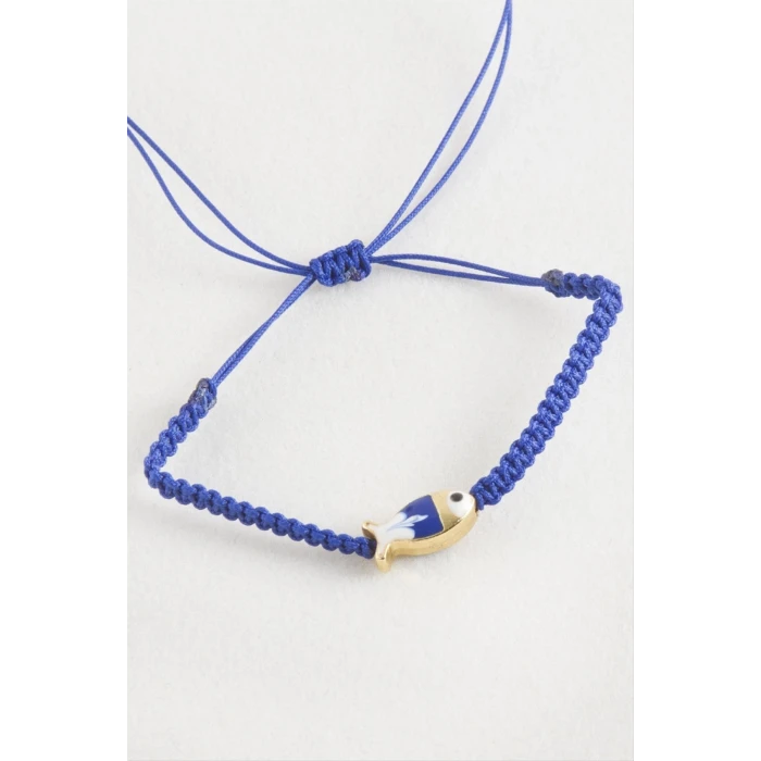 ieg™ Balık Mineli Makrome Örgülü Bileklik