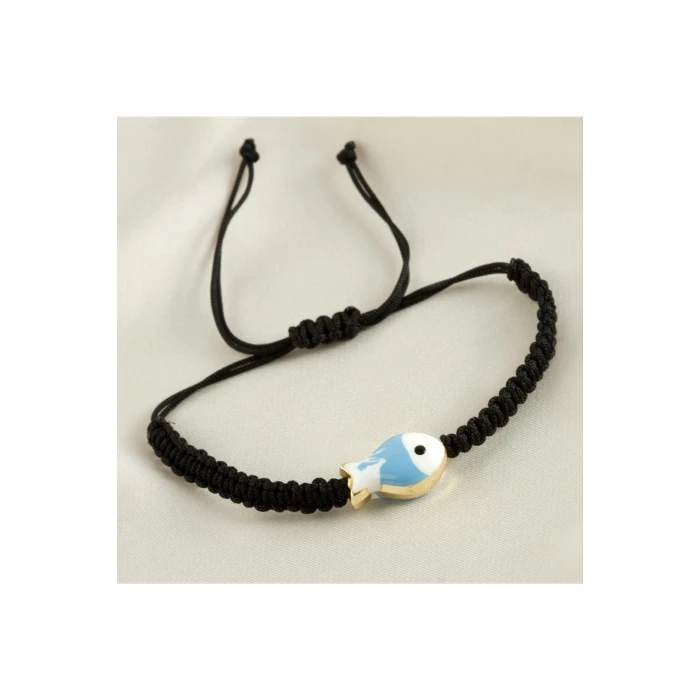 ieg™ Balık Mineli Makrome Örgülü Bileklik