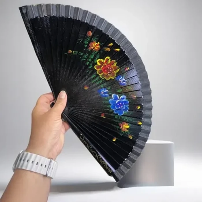 ieg ™ Bambu Çift Taraflı Siyah Yelpaze 12li Paket