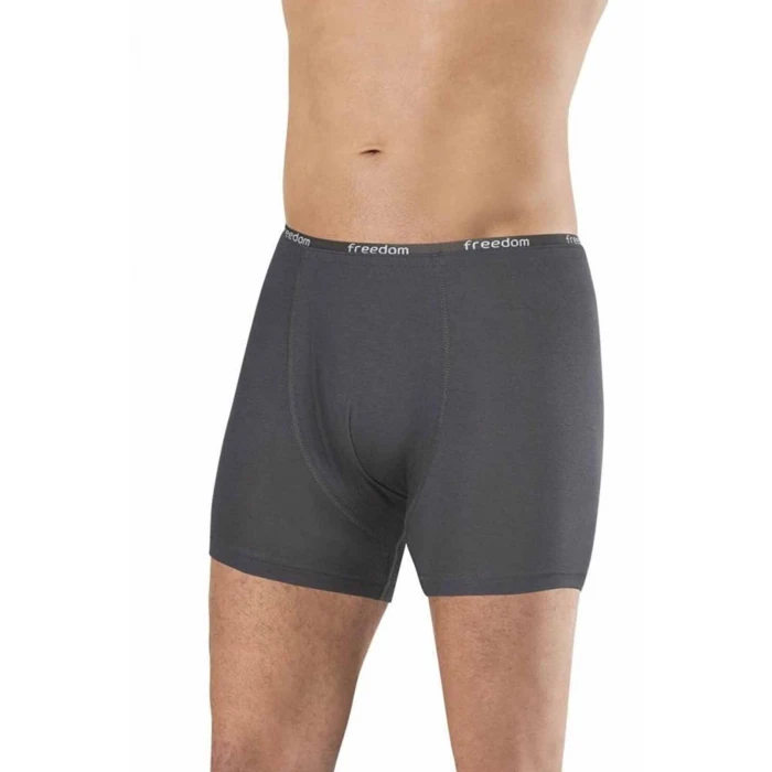 ieg™ Bambu Düz Renk Erkek Boxer Füme - 1275A