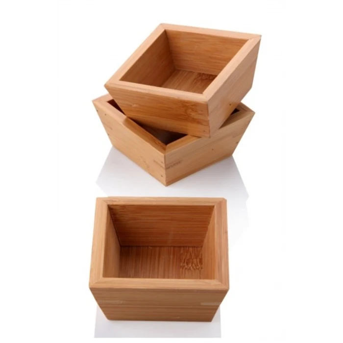 ieg™ Bambu Sunum Kare Çerezlik 1 Adet -PS10