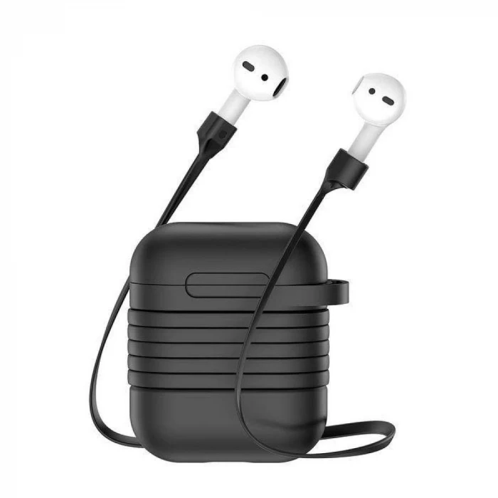 ieg™ Baseus Airpods İçin Strap Kulaklık Askısı+ Silikon Kılıf