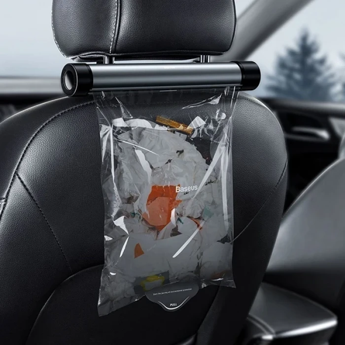 ieg™ Baseus Clean Garbage Araç Arka Koltuk İçin Çöp Torbası + 40 Adet Torba