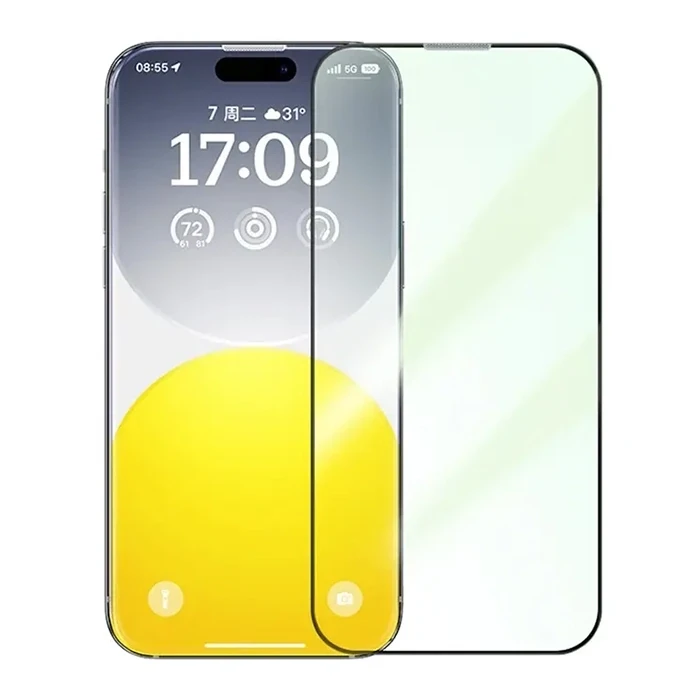 ieg™ Baseus Corning İphone 15 Full Koruma Eye-protection Tempered Cam Ekran Koruyucu