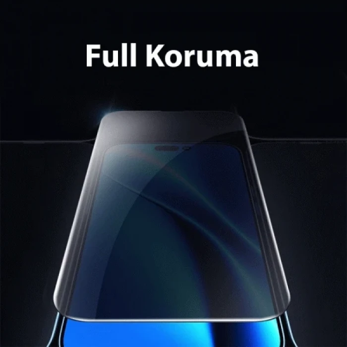 ieg™ Baseus Crystal İphone 15 Privacy Full Koruma Tempered Cam Ekran Koruyucu