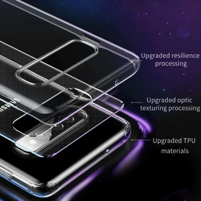 ieg™ Baseus Galaxy S10 Simple Ultra İnce  Kamera Korumalı Silikon Kılıf