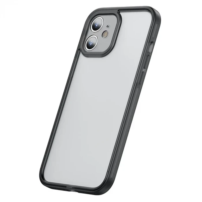 ieg™ Baseus İphone 12 6.1 Kamera Lens Koruyuculu Frame Kılıf