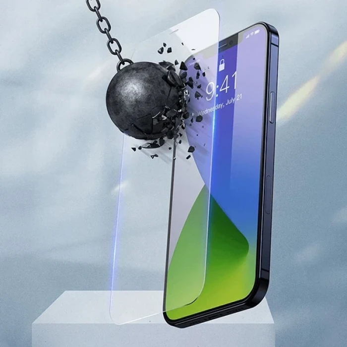 ieg™ Baseus İphone 12 Mini 5.4 0.3mm Ful Tempered Cam Ekran Koruyucu 2 Adet Set