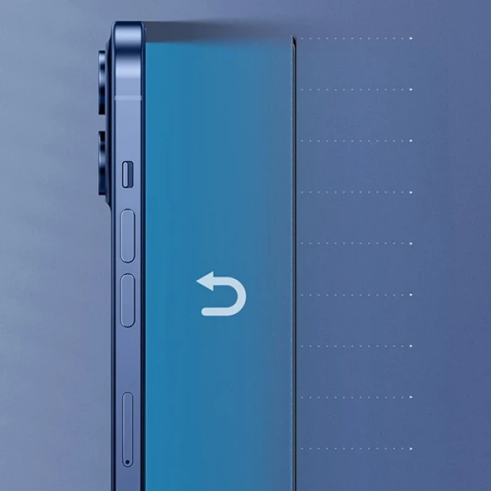 ieg™ Baseus İphone 12 Mini Ekran Koruyucu 0.3mm Full Anti Blue Light Tempered Cam Ekran Koruyucu 2adet Se
