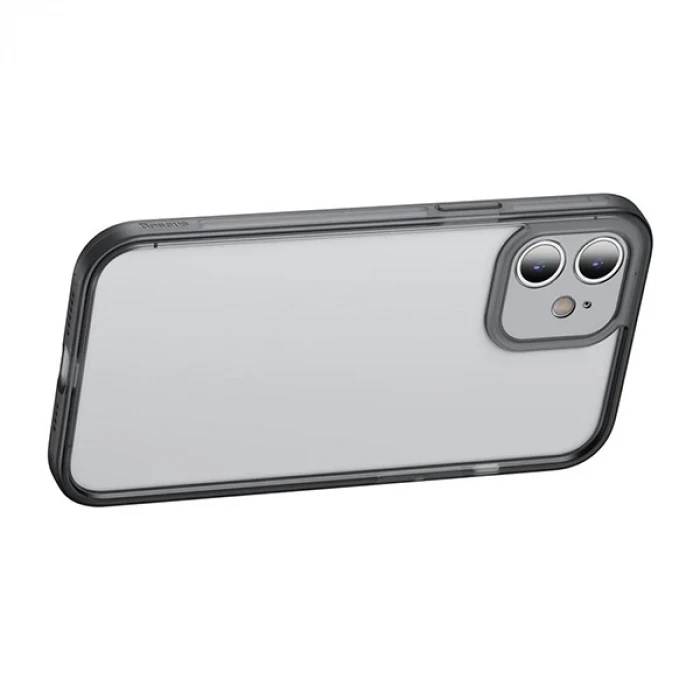ieg™ Baseus İphone 12 Mini Kamera Lens Koruyuculu Frame Kılıf