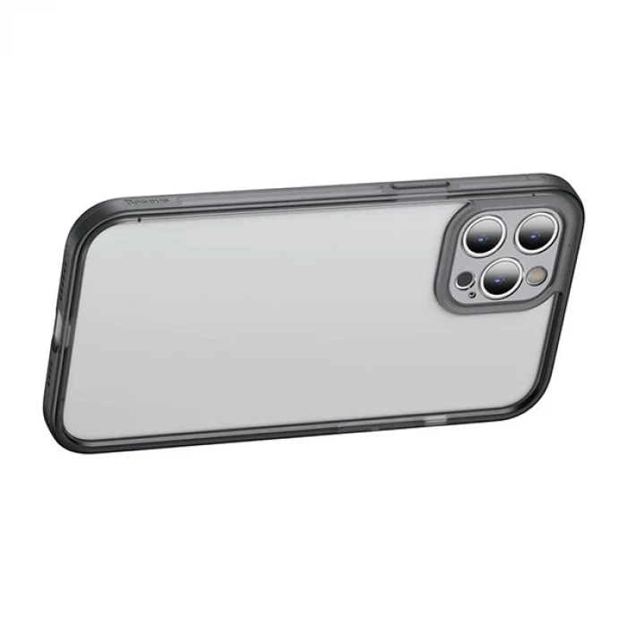 ieg™ Baseus İphone 12 Pro 6.1 Kamera Lens Koruyuculu Frame Kılıf
