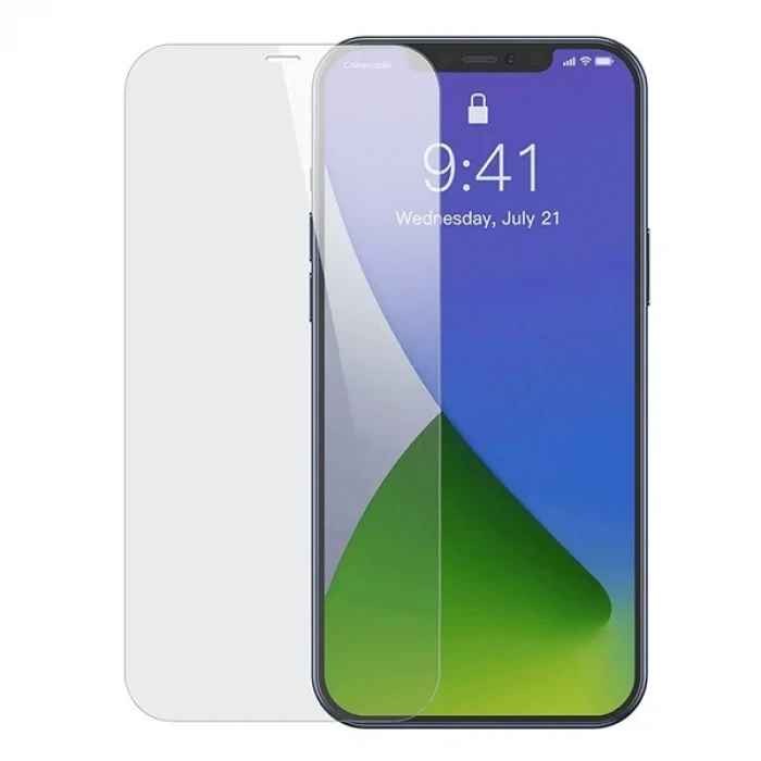 ieg™ Baseus İphone 12 Pro Max 6.7  0.3mm Ful Tempered Cam Ekran Koruyucu 2 Adet Set