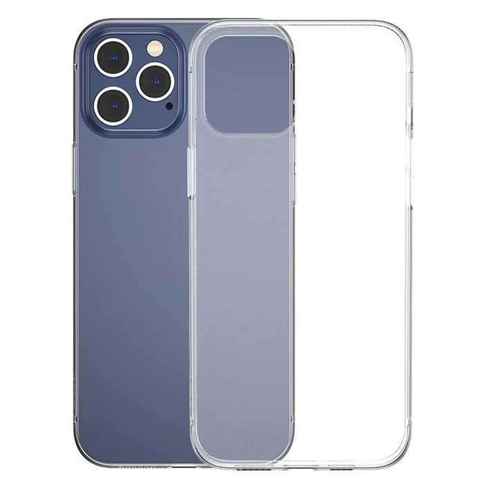 ieg™ Baseus Simple Case İphone 12 Pro 6.1 İnce Şeffaf Silikon Kılıf