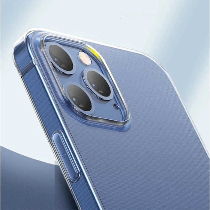 ieg™ Baseus Simple Case İphone 12 Pro 6.1 İnce Şeffaf Silikon Kılıf