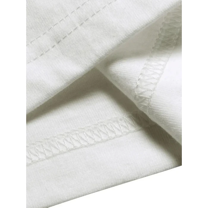 ieg™ Baskılı Oversize Bisiklet Yaka T-shirt - Beyaz