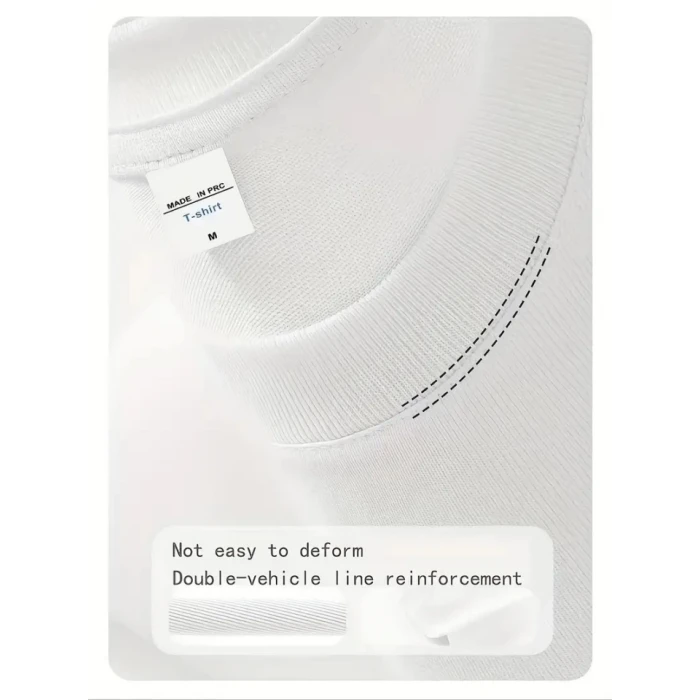 ieg™ Baskılı Oversize Bisiklet Yaka T-shirt - Beyaz