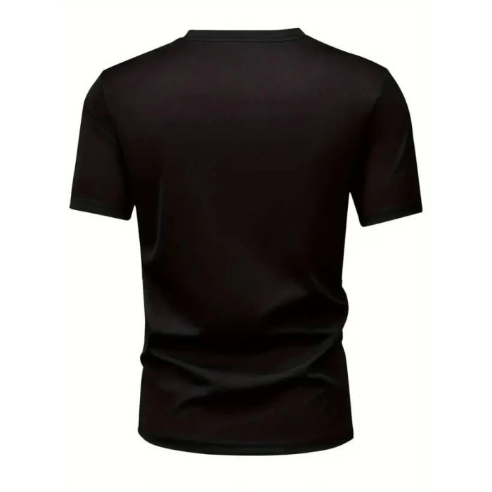 ieg™ Baskılı Oversize Bisiklet Yaka T-shirt - Siyah