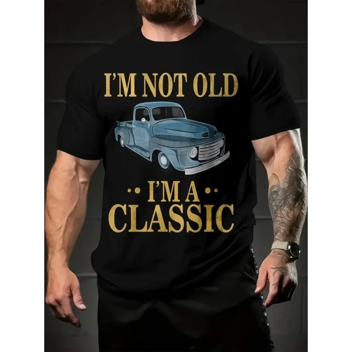 ieg™ Baskılı Oversize Bisiklet Yaka T-shirt - Siyah