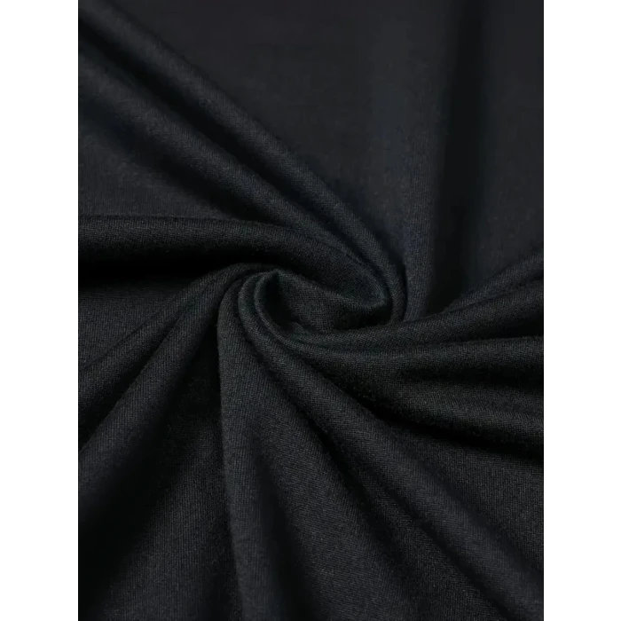 ieg™ Baskılı Oversize Bisiklet Yaka T-shirt - Siyah