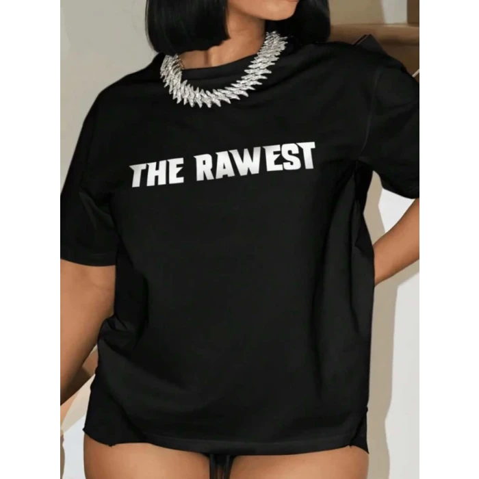 ieg™ Baskılı Oversize T-shirt - Siyah