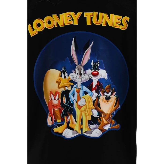 ieg™      Baskılı Oversize T-Shirt - Siyah -