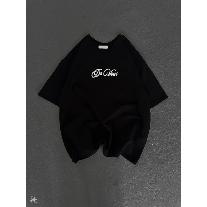 ieg™      Baskılı Oversize T-Shirt - Siyah -