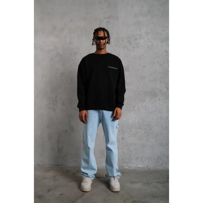 ieg™      Baskılı Sweat - Siyah -