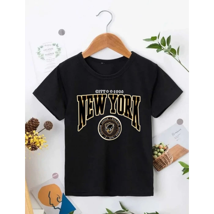 ieg™        Baskılı T-Shirt - Siyah -