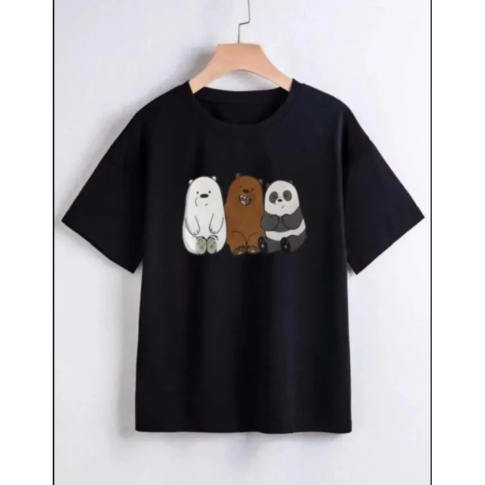 ieg™        Baskılı T-Shirt - Siyah -