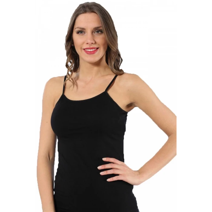 ieg ™ Bayan İp Askılı Atlet Siyah