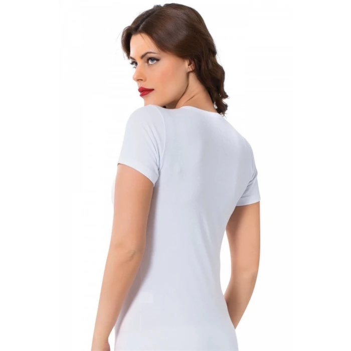 ieg ™ Bayan Kısa Kol Body Beyaz