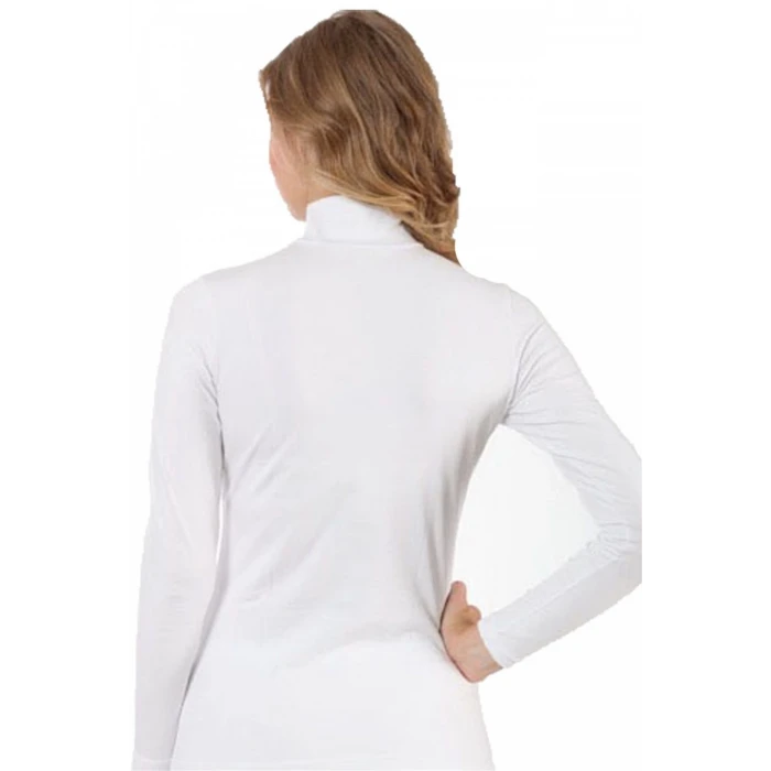 ieg ™ Bayan Uzun Kol Boğazlı Body Beyaz