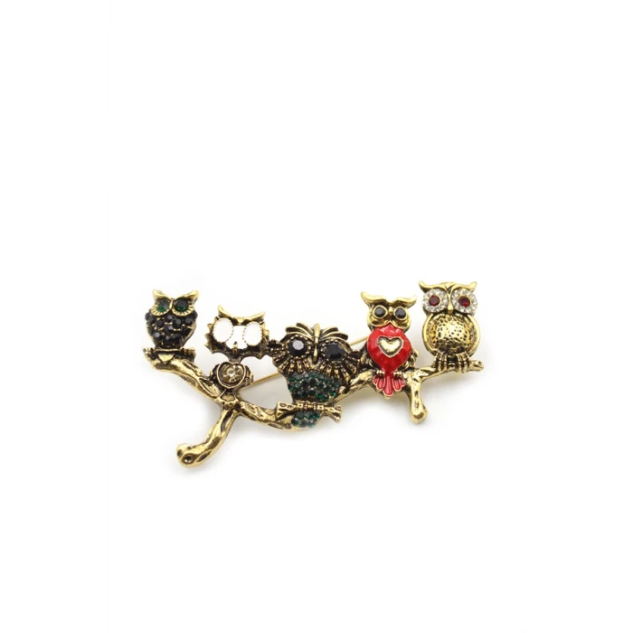 ieg™ Baykuş Broş - ÇOK RENKLİ